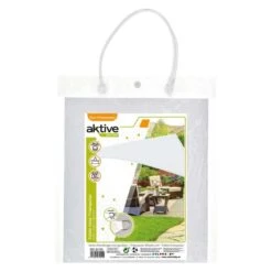 Aktive Garden Store D'ombrage Triangulaire Blanc -Kit Camp Aventure Magasin aktive garden store dombrage triangulaire blanc 3