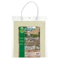 Aktive Garden Store D'ombrage Triangulaire Couleur Crème -Kit Camp Aventure Magasin aktive garden store dombrage triangulaire couleur creme 3