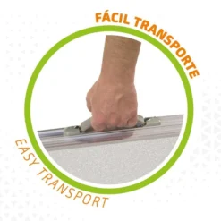 AKTIVE - Table Pliante Avec 2 Tabourets Et Poignée De Transpor, Gris -Kit Camp Aventure Magasin aktive table pliante avec 2 tabourets et poignee de transpor gris 2