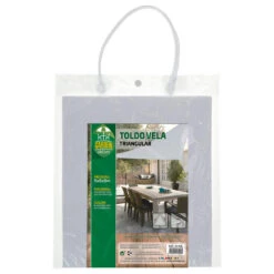 Auvent Triangulaire En Polyester Aktive Garden Coloris Blanc -Kit Camp Aventure Magasin auvent triangulaire en polyester aktive garden coloris blanc 3