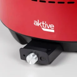 Barbecue De Table Sans Fumée Rond Rouge 2 En 1 Ø34 Cm Aktive -Kit Camp Aventure Magasin barbecue de table sans fumee rond rouge 2 en 1 o34 cm aktive 4