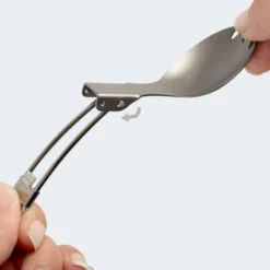 Batterie De Cuisine De Camping Set | Casseroles + Fourchette/Cuillère | Titane -Kit Camp Aventure Magasin batterie de cuisine de camping set casseroles fourchettecuillere titane 4