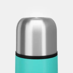 Quechua Bouteille Isotherme Inox 0,4L Avec Gobelet Pour La Randonnée - Turquoise -Kit Camp Aventure Magasin bouteille isotherme inox 04l avec gobelet pour la randonnee turquoise 3