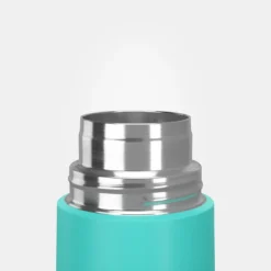 Quechua Bouteille Isotherme Inox 0,4L Avec Gobelet Pour La Randonnée - Turquoise -Kit Camp Aventure Magasin bouteille isotherme inox 04l avec gobelet pour la randonnee turquoise 5