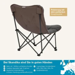 Chaise De Camping Pliante - Mala - Sac De Transport - Rembourrée - Max. 135 Kg -Kit Camp Aventure Magasin chaise de camping pliante mala sac de transport rembourree max 135 kg 5
