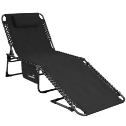 Chaise Longue Torget - Transat - Bain De Soleil 190x60x30 Cm - 150 Kg - Pliable