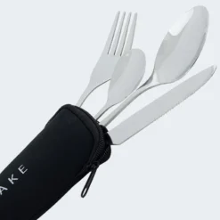 Couverts De Camping Set | Fourchette, Couteau, 2 Cuillères | Incl. Sac | Acier -Kit Camp Aventure Magasin couverts de camping set fourchette couteau 2 cuilleres incl sac acier 3