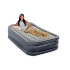 Intex Deluxe Pillow Rest Raised Twin - Lit Gonflable - 191x99x42cm - Avec Accessoires -Kit Camp Aventure Magasin deluxe pillow rest raised twin lit gonflable 191x99x42cm avec accessoires 2