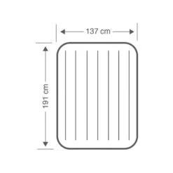 Intex Downy Full Airbed - Lit Gonflable - 191x137x25cm - Avec Accessoires -Kit Camp Aventure Magasin downy full airbed lit gonflable 191x137x25cm avec accessoires 3