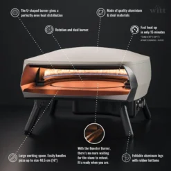 Four à Pizza WITT ETNA Modèle Rotante - Gris FR 12 Four à Pizza WITT ETNA Modèle Rotante - Gris FR -Kit Camp Aventure Magasin four a pizza witt etna modele rotante gris fr 5