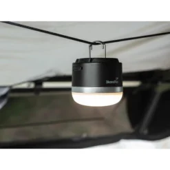 Lampe De Camping LED - Tarfala - Rechargeable USB - Autonomie 110h - Noir -Kit Camp Aventure Magasin lampe de camping led tarfala rechargeable usb autonomie 110h noir 2