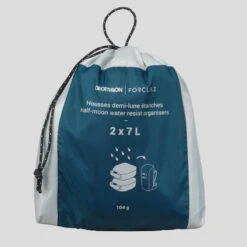 Lot De 2 Housses De Rangement De Trekking - Demi-lune Imperméables - 2x7L -Kit Camp Aventure Magasin lot de 2 housses de rangement de trekking demi lune impermeables 2x7l 2