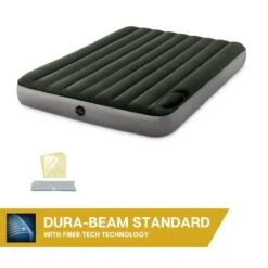 Matelas Gonflable - Intex Downy -2 Personnes - 152x203x25 Cm (BxLxH) -Kit Camp Aventure Magasin matelas gonflable intex downy 2 personnes 152x203x25 cm bxlxh 3