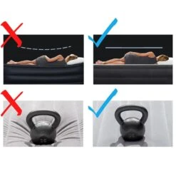 Matelas Gonflable - Intex Prestige Downy -2 Personnes - 152x203x25 Cm (BxLxH) -Kit Camp Aventure Magasin matelas gonflable intex prestige downy 2 personnes 152x203x25 cm bxlxh 2