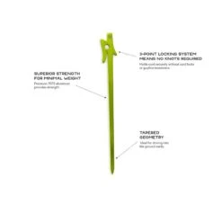 Nemo Equipment Airpin Tent Pegs - 4 Pièces -Kit Camp Aventure Magasin nemo equipment airpin tent pegs 4 pieces 4