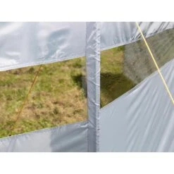 Paravent De Camping Bora - Brise-Vue - 4,5 X 1,4 M - Résistant Au Vent - Gris -Kit Camp Aventure Magasin paravent de camping bora brise vue 45 x 14 m resistant au vent gris 4