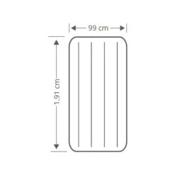 Intex Prestige Downy Jr. Twin Airbed - Lit Gonflable - 191x99x25cm - Avec Accessoires -Kit Camp Aventure Magasin prestige downy jr twin airbed lit gonflable 191x99x25cm avec accessoires 3