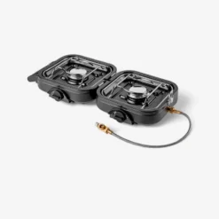 Kemper Réchaud De Camping à Gaz 2 Feux - Portable Et Pliable