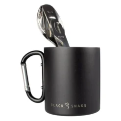 Set De Couverts De Camping & Tasse Thermique à Mousqueton | 1 Personne