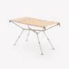 Quechua TABLE DE CAMPING COMPACTE 4/6 PERSONNES - PLATEAU BOIS - POCHE DE RANGEMENT
