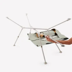 Quechua TABLE DE CAMPING COMPACTE 4/6 PERSONNES - PLATEAU BOIS - POCHE DE RANGEMENT -Kit Camp Aventure Magasin table de camping compacte 46 personnes plateau bois poche de rangement 5