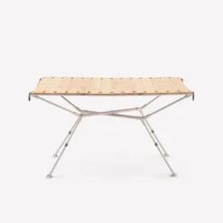 Quechua TABLE DE CAMPING COMPACTE 4/6 PERSONNES - PLATEAU BOIS - POCHE DE RANGEMENT -Kit Camp Aventure Magasin table de camping compacte 46 personnes plateau bois poche de rangement 9