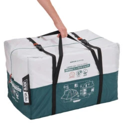 Quechua Tente à Arceaux De Camping - Arpenaz 6.3 F&B - 6 Personnes - 3 Chambres -Kit Camp Aventure Magasin tente a arceaux de camping arpenaz 63 f and b 6 personnes 3 chambres 3