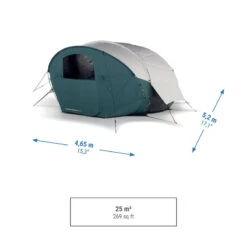 Quechua Tente Bulle De Camping - AirSeconds Skyview Polycoton - 2 Personnes - 1 Chambre -Kit Camp Aventure Magasin tente bulle de camping airseconds skyview polycoton 2 personnes 1 chambre 3
