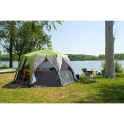 Tente Coleman Octagon 8 (Verte) -Kit Camp Aventure Magasin tente coleman octagon 8 verte 2