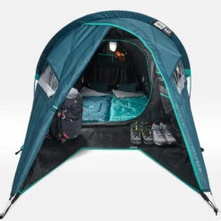 Quechua Tente De Camping - MH100 XL - 2 Places - Fresh & Black 14 Quechua Tente De Camping - MH100 XL - 2 Places - Fresh & Black -Kit Camp Aventure Magasin tente de camping mh100 xl 2 places fresh and black 4
