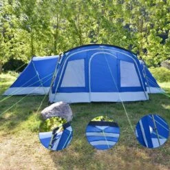 Tente Familiale Dôme Nimbus 12 - Camping - 12 Personnes - 3 Cabines -Kit Camp Aventure Magasin tente familiale dome nimbus 12 camping 12 personnes 3 cabines 5