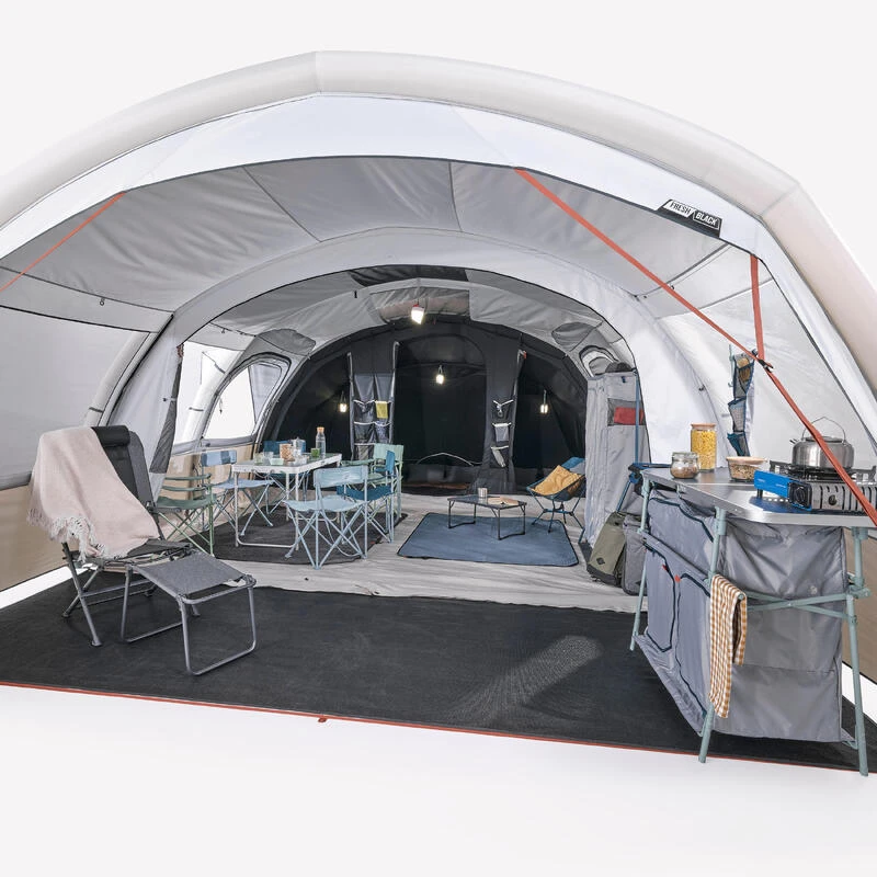 Quechua Tente Gonflable De Camping - Air Seconds 6.3 XXL F&B - 6 Personnes - 3 Chambres 4 Quechua Tente Gonflable De Camping - Air Seconds 6.3 XXL F&B - 6 Personnes - 3 Chambres – Image 4