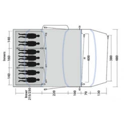 Tente Gonflable Outwell Jacksondale 7PA 7 Tente Gonflable Outwell Jacksondale 7PA -Kit Camp Aventure Magasin tente gonflable outwell jacksondale 7pa 2