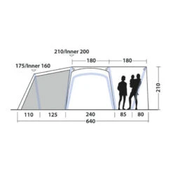 Tente Gonflable Outwell Oakdale 5PA -Kit Camp Aventure Magasin tente gonflable outwell oakdale 5pa 3